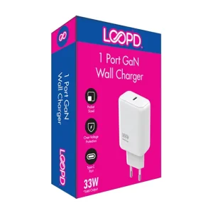Loopd One Port GaN Wall Charger